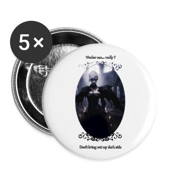 Reine des aigles - Lot de 5 grands badges (56 mm) - blanc - Devant