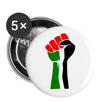 Free palestine - Buttons large 2.2''/56 mm (5-pack) - white - Front