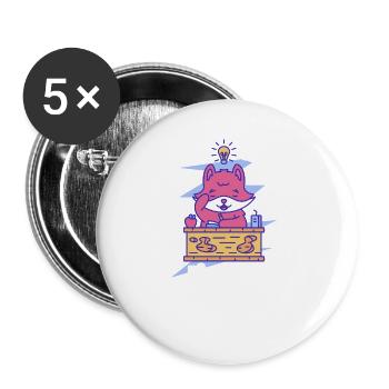Trust Me I'm A Teacher - Buttons groß 56 mm (5er Pack) - Weiß - Vorne