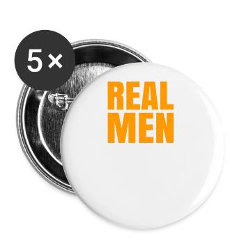 Geschenkidee für die Wasservogeljagd - Buttons groß 56 mm (5er Pack) - Weiß - Vorne