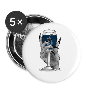Devils Drink - Buttons groß 56 mm (5er Pack) - Weiß - Vorne