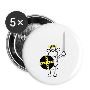 wikinger3 - Buttons large 2.2''/56 mm (5-pack) - white - Front
