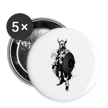 Viking - Buttons groß 56 mm (5er Pack) - Weiß - Vorne
