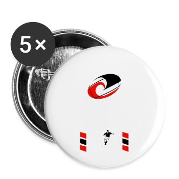 sport_rugby_maori - Buttons groß 56 mm (5er Pack) - Weiß - Vorne