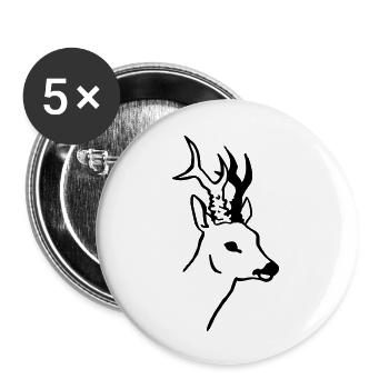 Roe - Buttons large 2.2''/56 mm (5-pack) - white - Front