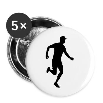 Cross country tribal male de - Buttons groß 56 mm (5er Pack) - Weiß - Vorne