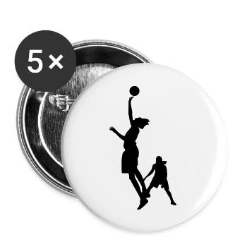 Women basketball de - Buttons groß 56 mm (5er Pack) - Weiß - Vorne
