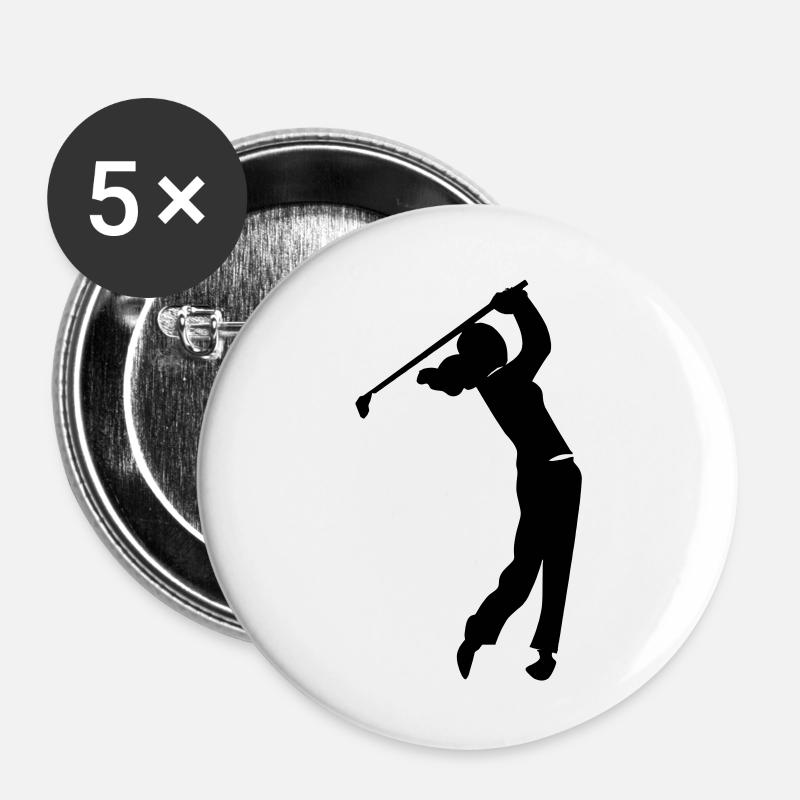 golfeuse - Buttons large 2.2''/56 mm (5-pack) - white