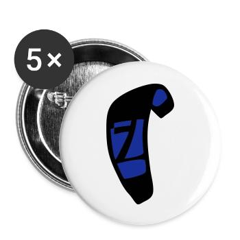kite_n7_vec_2 en - Buttons large 2.2''/56 mm (5-pack) - white - Front