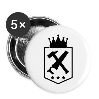 handwerker___f1 - Lot de 5 grands badges (56 mm) - blanc - Devant