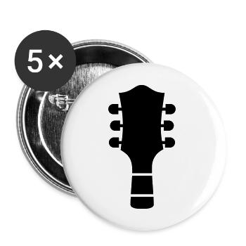 Guitar - Buttons large 2.2''/56 mm (5-pack) - white - Front