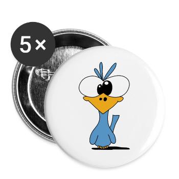 Bird V2 - Buttons large 2.2''/56 mm (5-pack) - white - Front