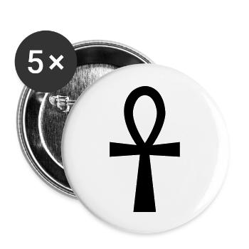 kreuz - Buttons groß 56 mm (5er Pack) - Weiß - Vorne