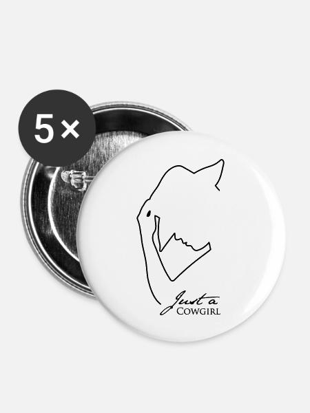 JaC's Silouette - Buttons groß 56 mm (5er Pack) - Weiß