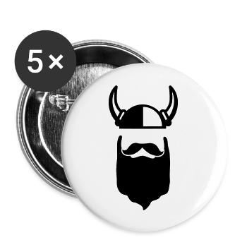 viking - Buttons large 2.2''/56 mm (5-pack) - white - Front