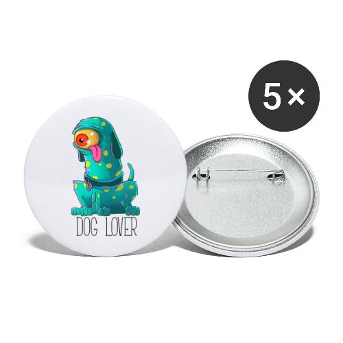 Hund Elsker - Buttons/Badges stor, 56 mm (5-pack)