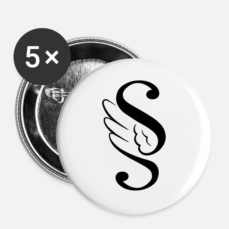 Paragraph Paragraph Wing Wings - Buttons large 2.2''/56 mm (5-pack) - white