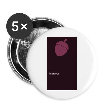 nuss - Buttons groß 56 mm (5er Pack) - Weiß - Vorne