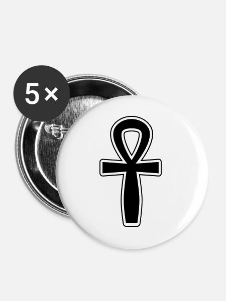 Anch Symbol - Buttons groß 56 mm (5er Pack) - Weiß