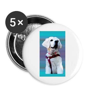 Comic Elaine - Buttons groß 56 mm (5er Pack) - Weiß - Vorne