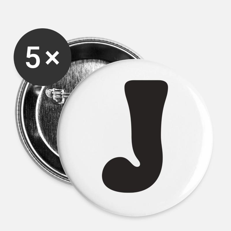 J - Buttons large 2.2''/56 mm (5-pack) - white