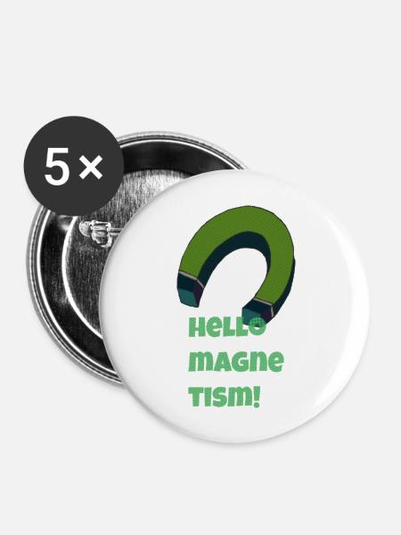 hello magnetism - Buttons groß 56 mm (5er Pack) - Weiß