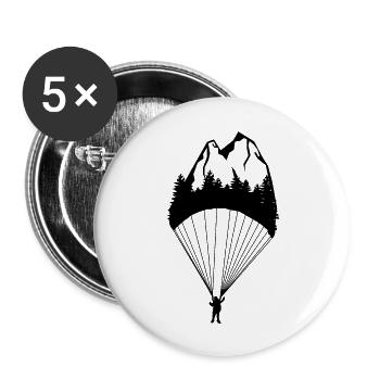 Mountain - Paragliding - (18) - Buttons large 2.2''/56 mm (5-pack) - white - Front