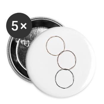 Reading Habits Mental Retreat Cool - Buttons large 2.2''/56 mm (5-pack) - white - Front