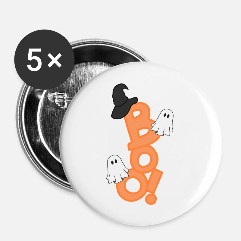 Boo - Buttons large 2.2''/56 mm (5-pack) - white