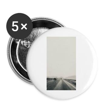 von wo wir kommen & wohin wir gehen - Buttons groß 56 mm (5er Pack) - Weiß - Vorne