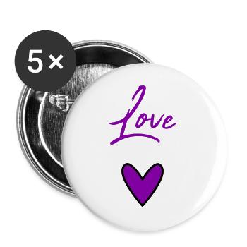 MOTHER'S DAY. HAPPY MOTHER'S DAY. MOM - Buttons large 2.2''/56 mm (5-pack) - white - Front