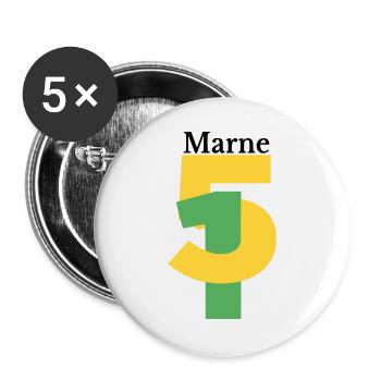 Marl - Buttons large 2.2''/56 mm (5-pack) - white - Front