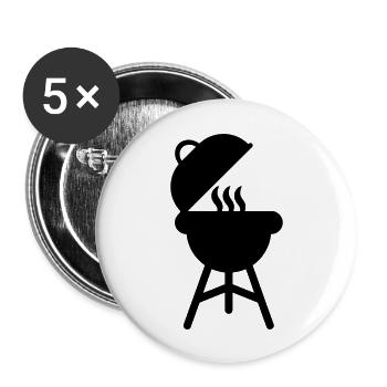 BBQ Grill Smoker - Buttons large 2.2''/56 mm (5-pack) - white - Front