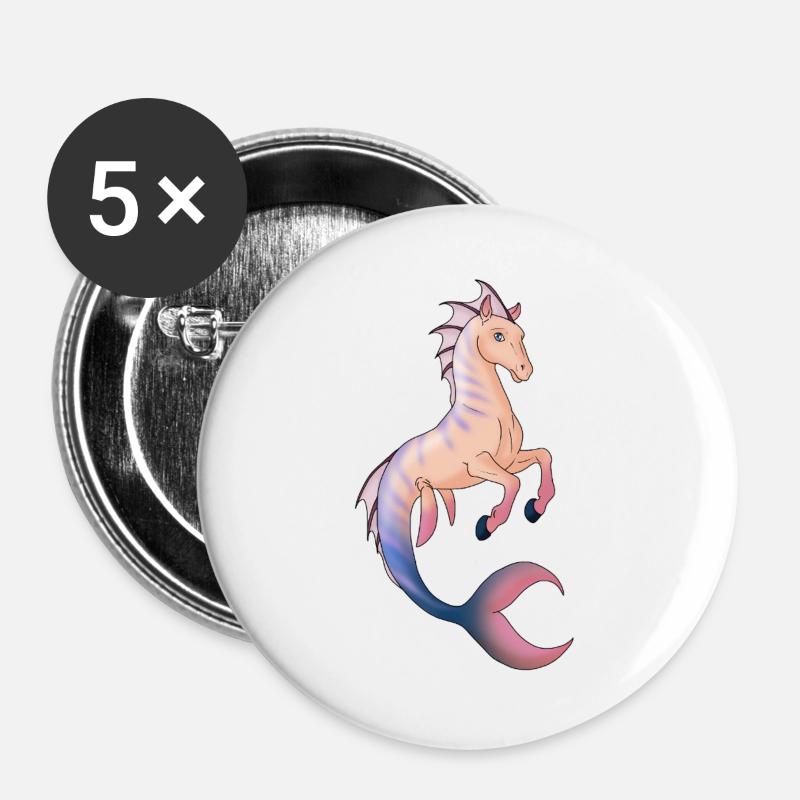 Kelpion - Buttons groß 56 mm (5er Pack) - Weiß