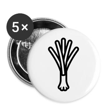 leek - Buttons large 2.2''/56 mm (5-pack) - white - Front