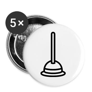 suction cup - Buttons large 2.2''/56 mm (5-pack) - white - Front