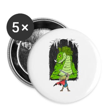 Siegfried - Buttons large 2.2''/56 mm (5-pack) - white - Front