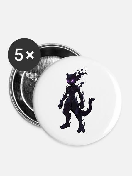 Kokkai - Buttons groß 56 mm (5er Pack) - Weiß