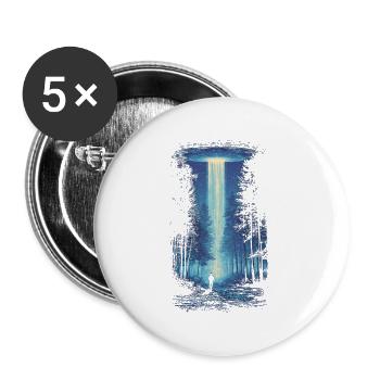 Rencontre UAP - Lot de 5 grands badges (56 mm) - blanc - Devant
