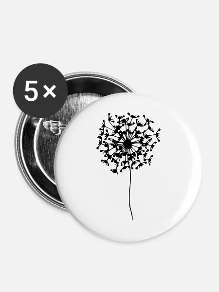 MARLA Puste-Bobby - by heavenlygoods DESIGN - Buttons groß 56 mm (5er Pack) - Weiß