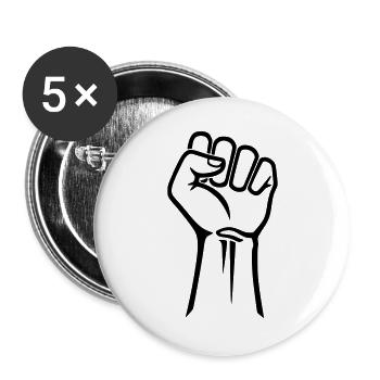 Faust Esquisse Dessin de la Révolution - Lot de 5 grands badges (56 mm) - blanc - Devant
