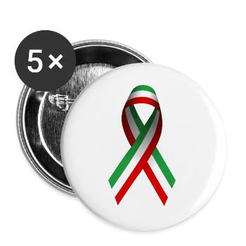 Peace for Iran - Ribbon - Buttons large 2.2''/56 mm (5-pack) - white - Front
