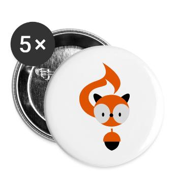 eichhoernchen_3f - Buttons large 2.2''/56 mm (5-pack) - white - Front