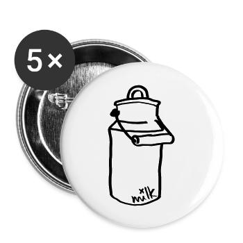 milkkanne - Buttons groß 56 mm (5er Pack) - Weiß - Vorne