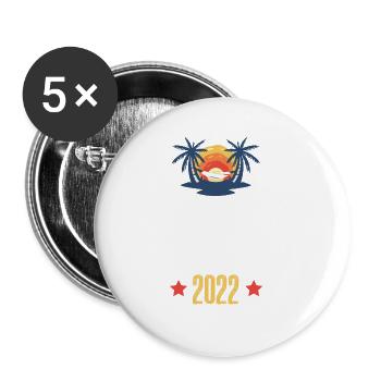 Bali 2022 - Buttons groß 56 mm (5er Pack) - Weiß - Vorne