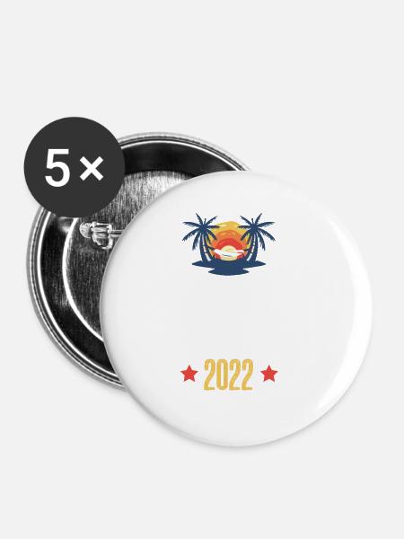 Bali 2022 - Buttons groß 56 mm (5er Pack) - Weiß