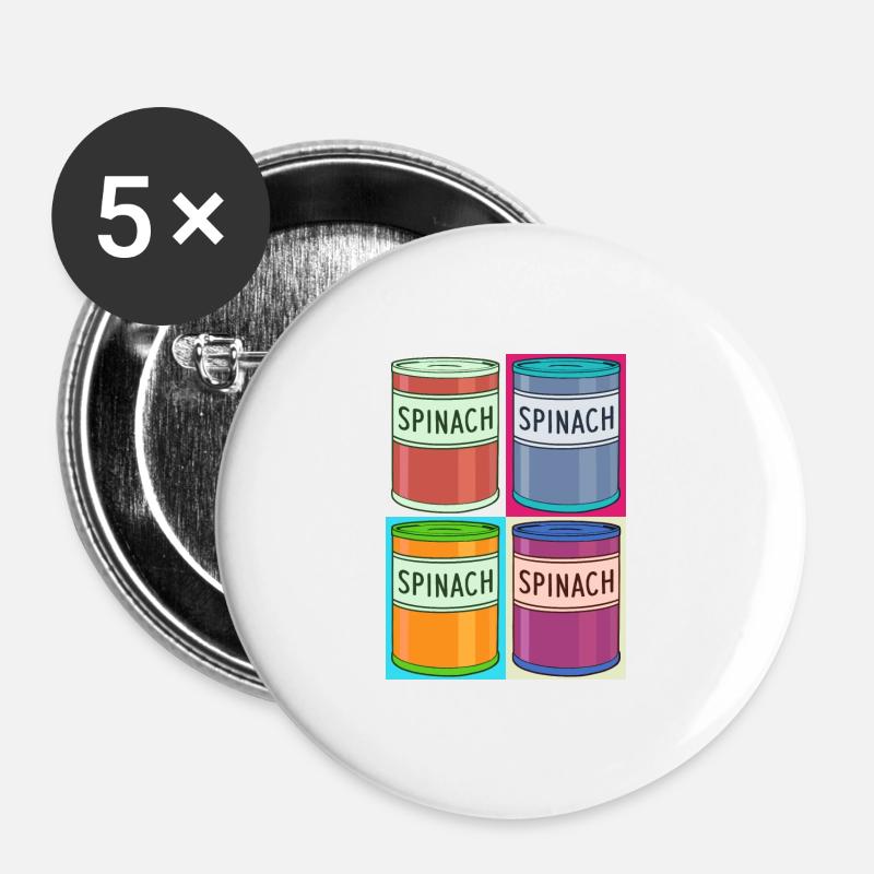 POPeye - Buttons large 2.2''/56 mm (5-pack) - white