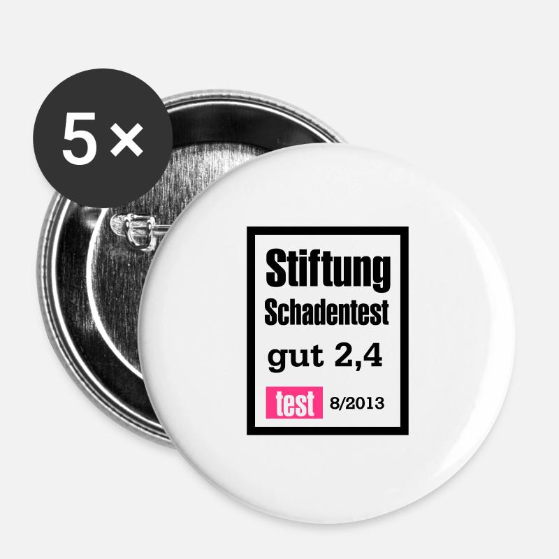 Foundation harm test 2013 - Buttons large 2.2''/56 mm (5-pack) - white