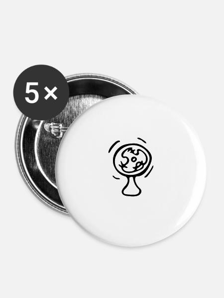 Ventilator - Buttons groß 56 mm (5er Pack) - Weiß
