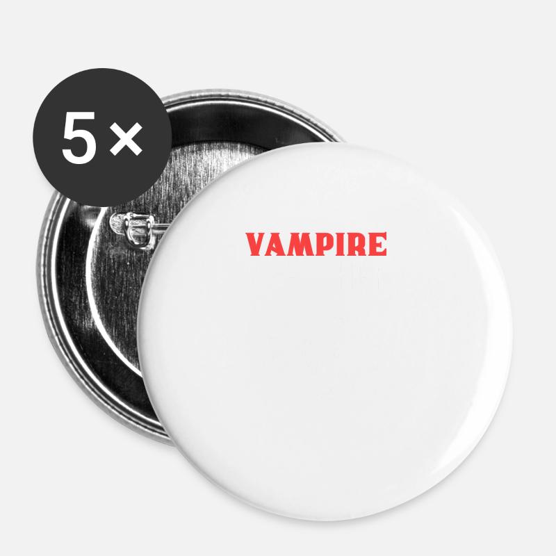 Vampire Brawl Partygoer Gift - Buttons large 2.2''/56 mm (5-pack) - white